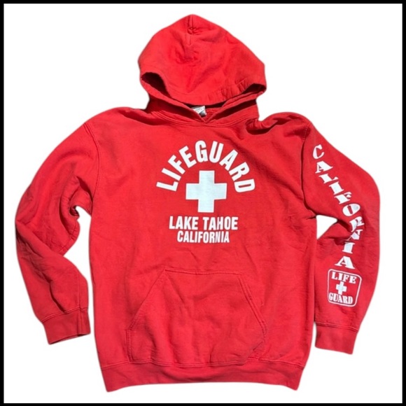 Gildan Lake Tahoe lifeguard sweatshirt size M - Picture 2 of 6